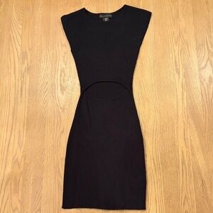 Black Cutout Bodycon Knit Dress